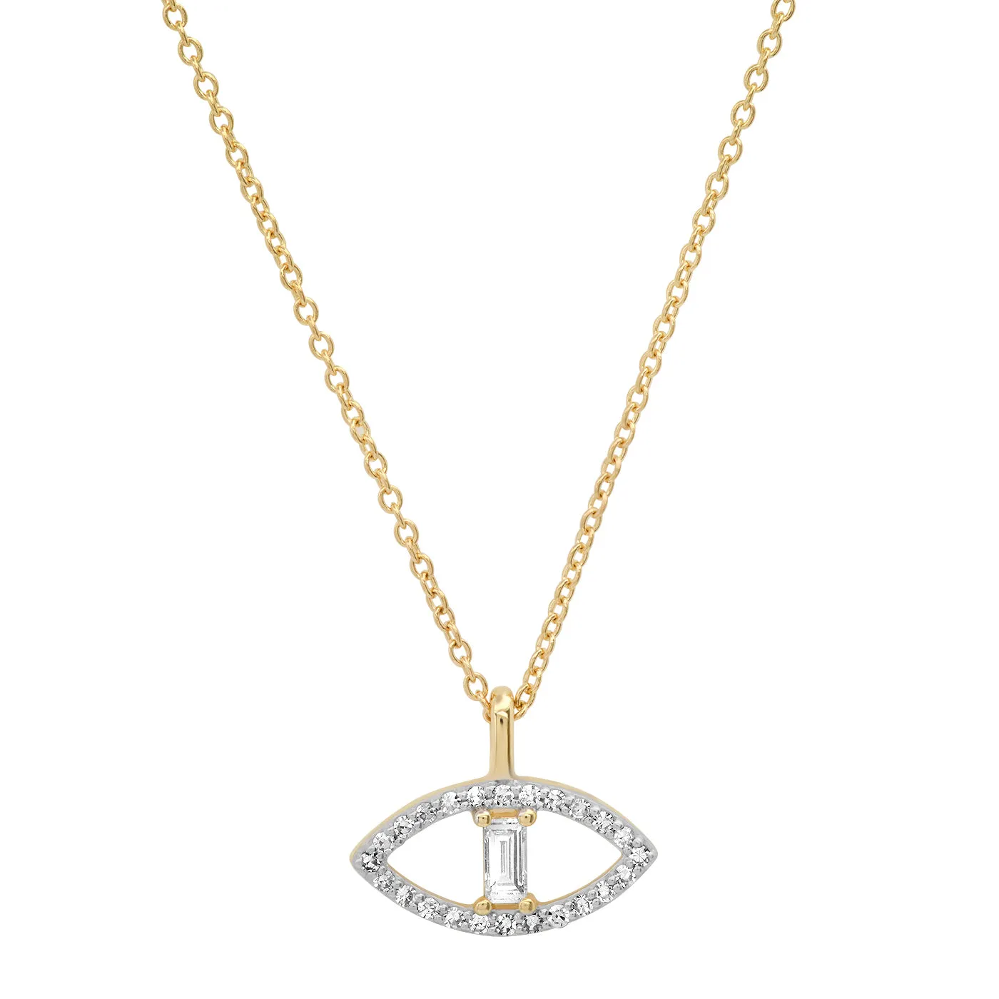Diamond Evil Eye Necklace