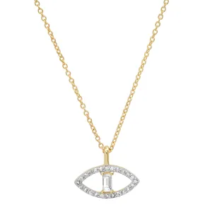Diamond Evil Eye Necklace
