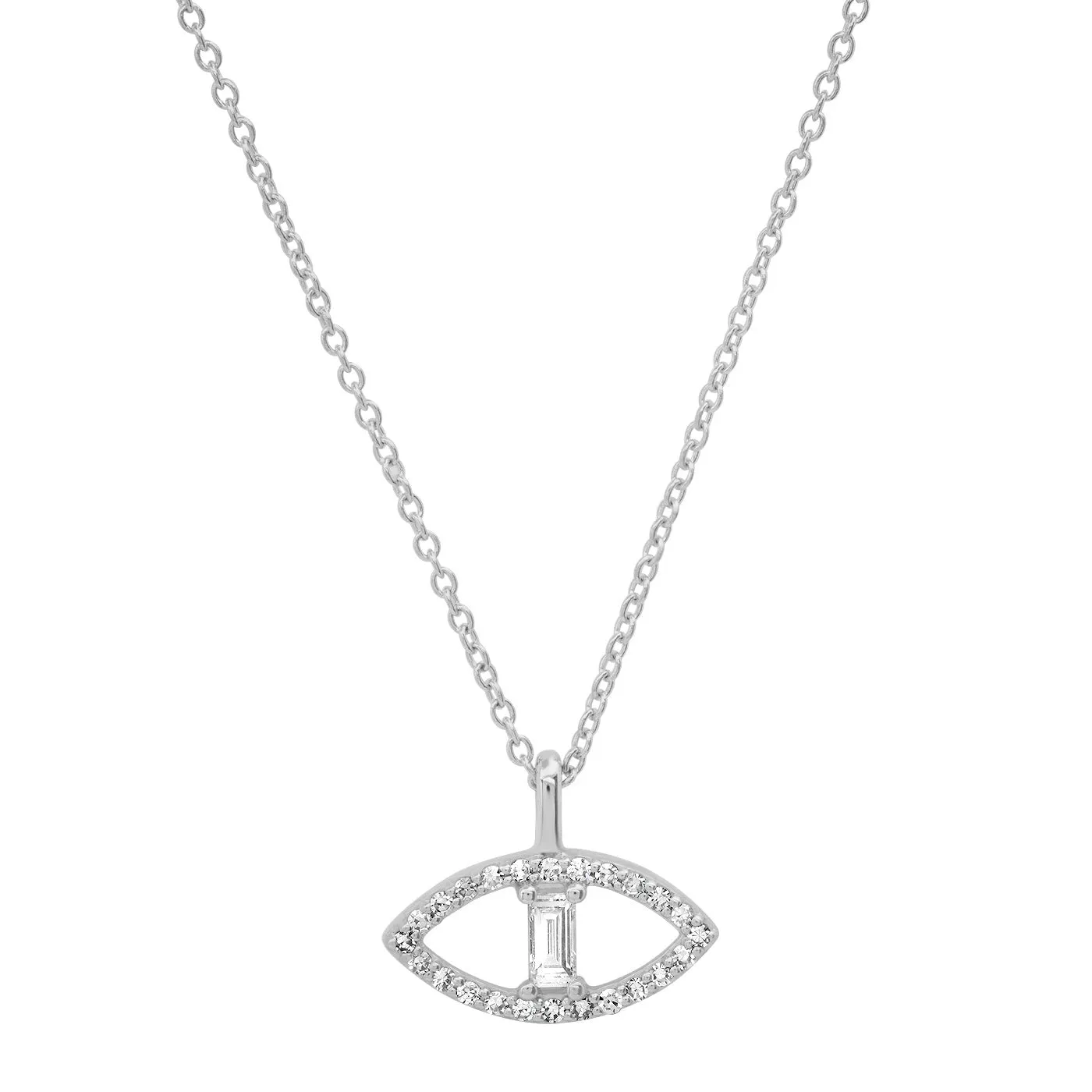 Diamond Evil Eye Necklace