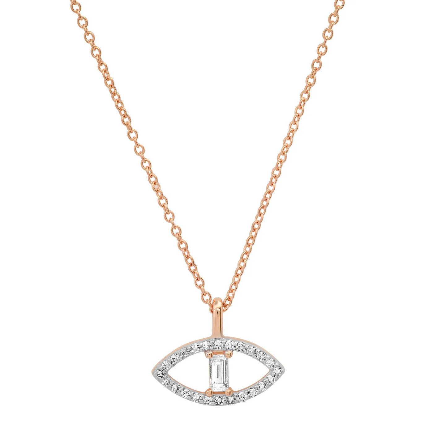 Diamond Evil Eye Necklace