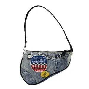 Dior Denim Speedway Mini Saddle Bag