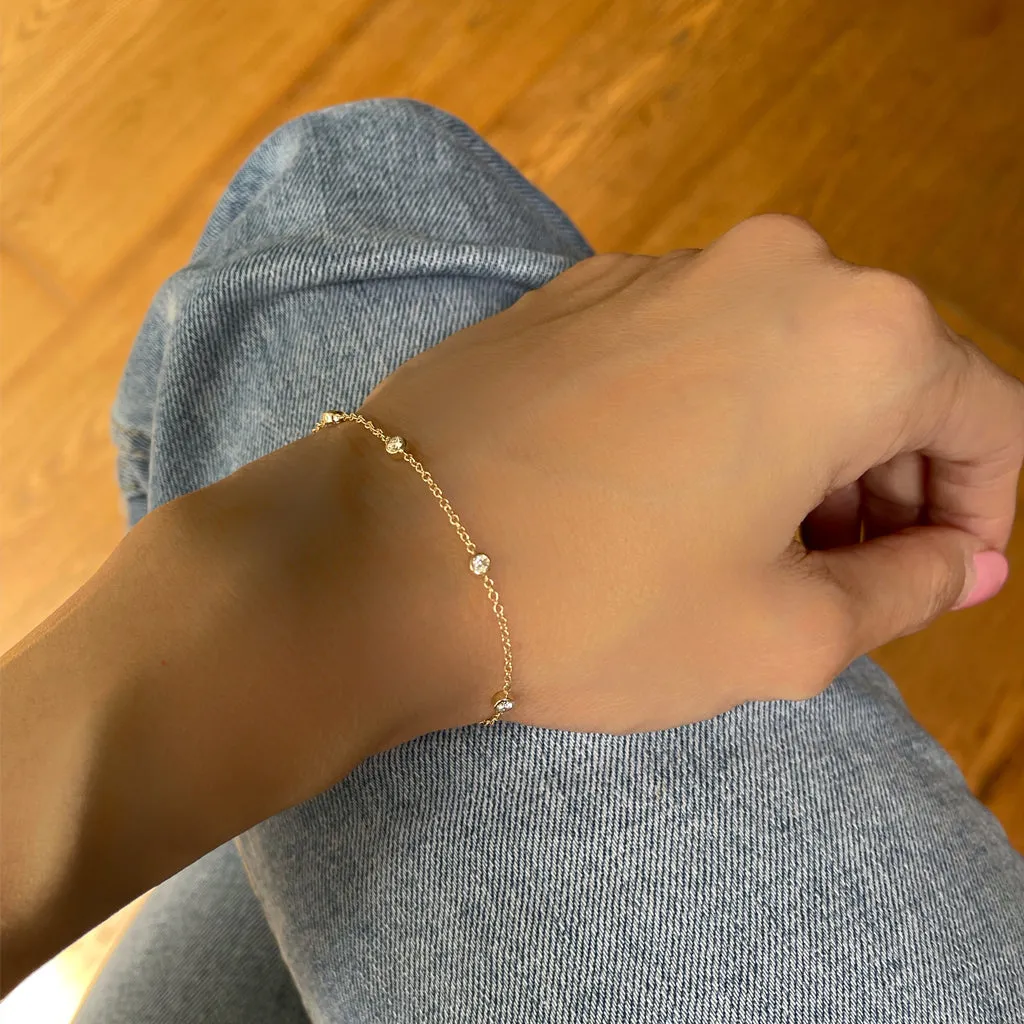 Distance Diamond bracelet (18K)