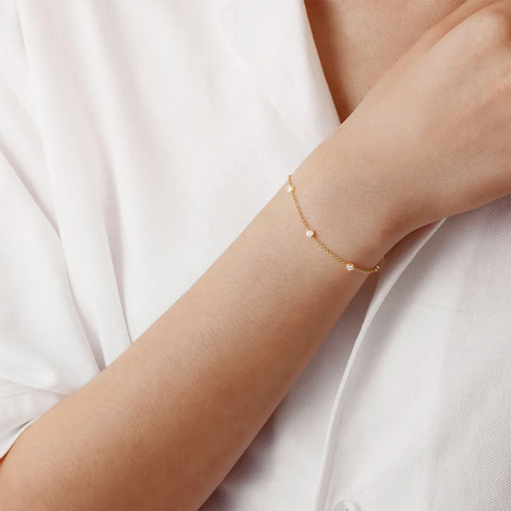 Distance Diamond bracelet (18K)