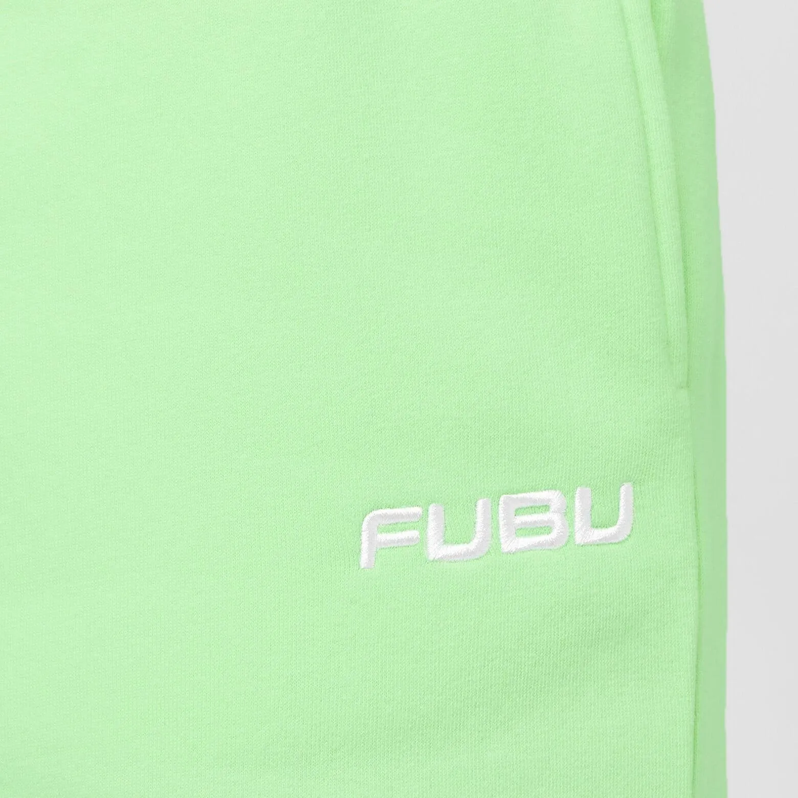 Dámske šortky FUBU Corporate Sweatshorts bledozelené