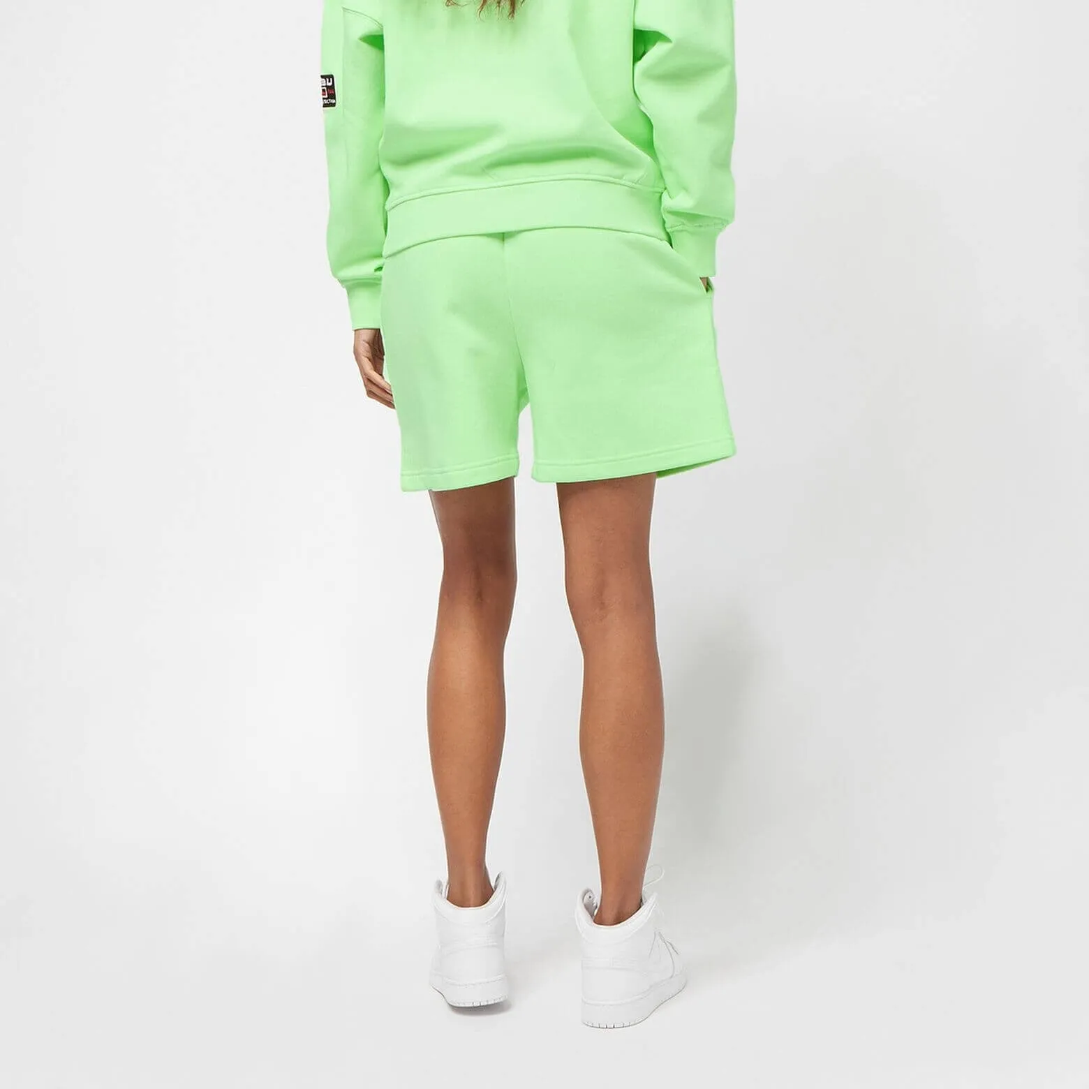 Dámske šortky FUBU Corporate Sweatshorts bledozelené