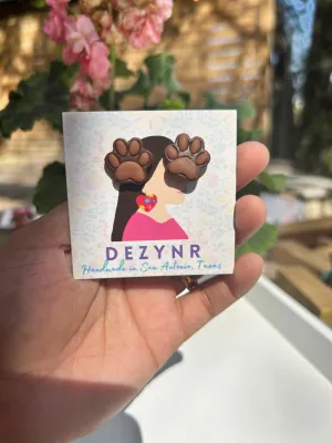 Dog paw studs