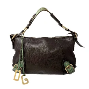Dolce & Gabbana Brown Leather Shoulder Bag