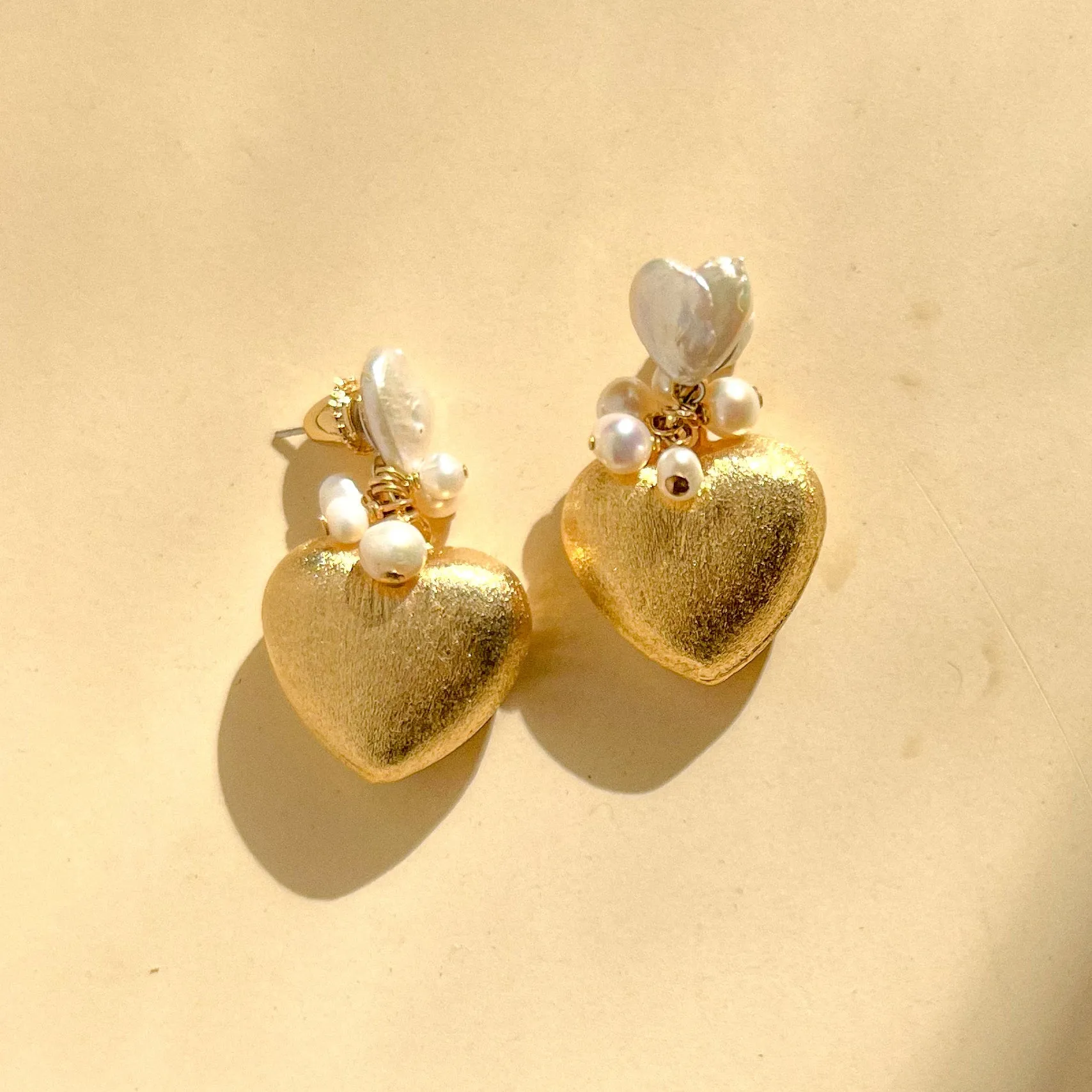 Dolly Heart Statement Earrings