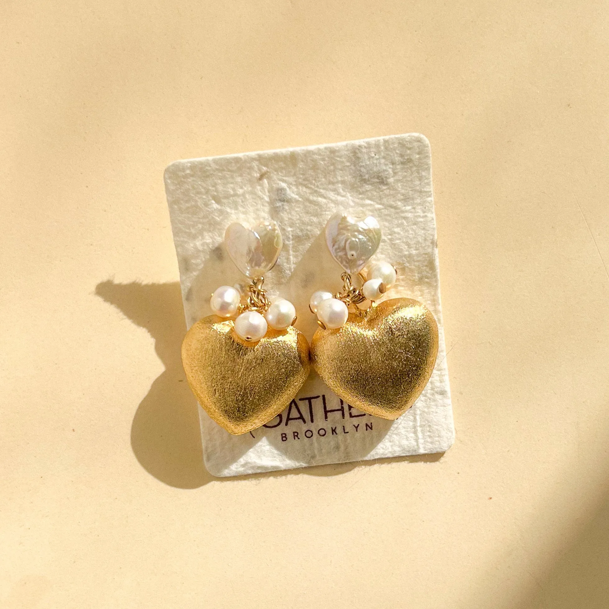Dolly Heart Statement Earrings