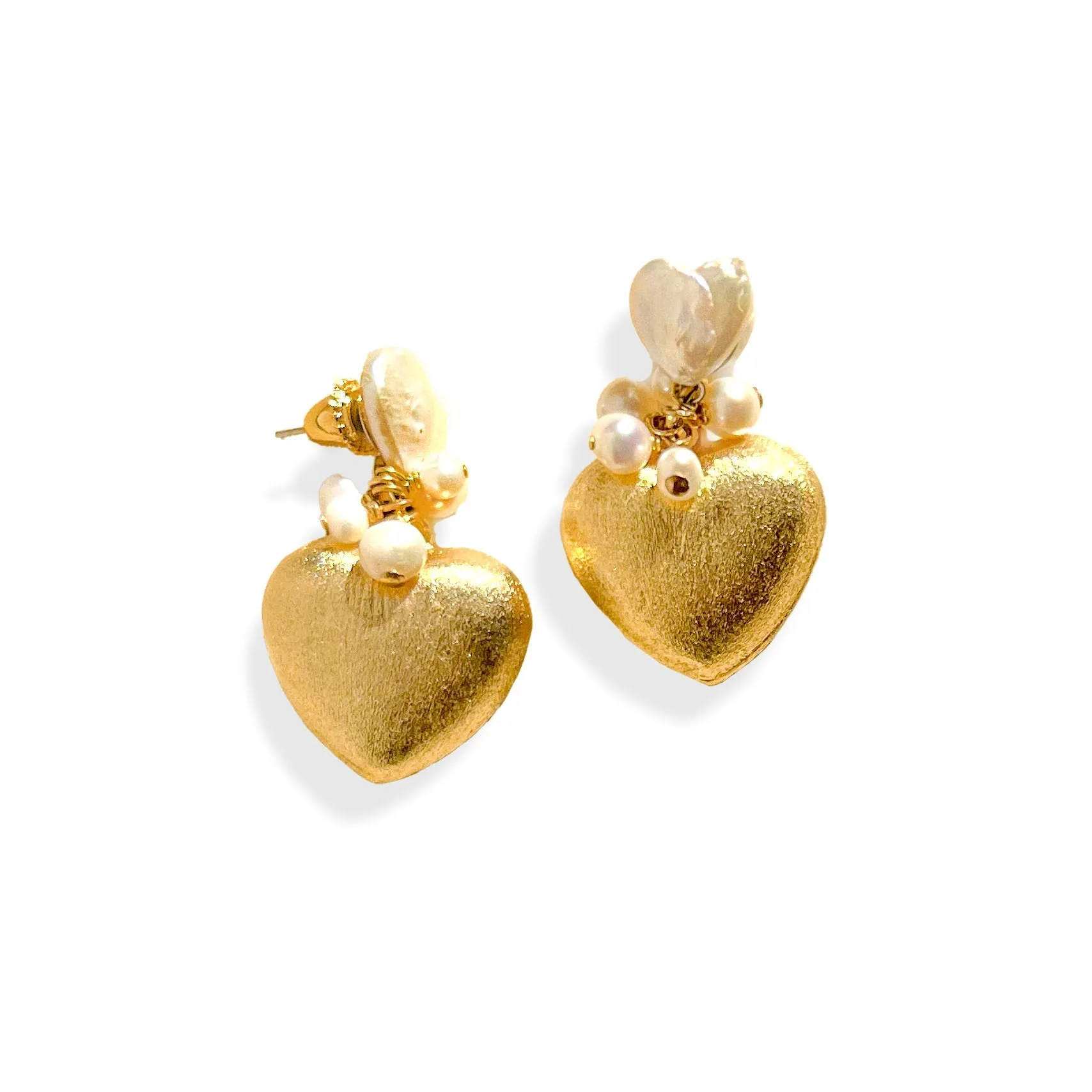 Dolly Heart Statement Earrings