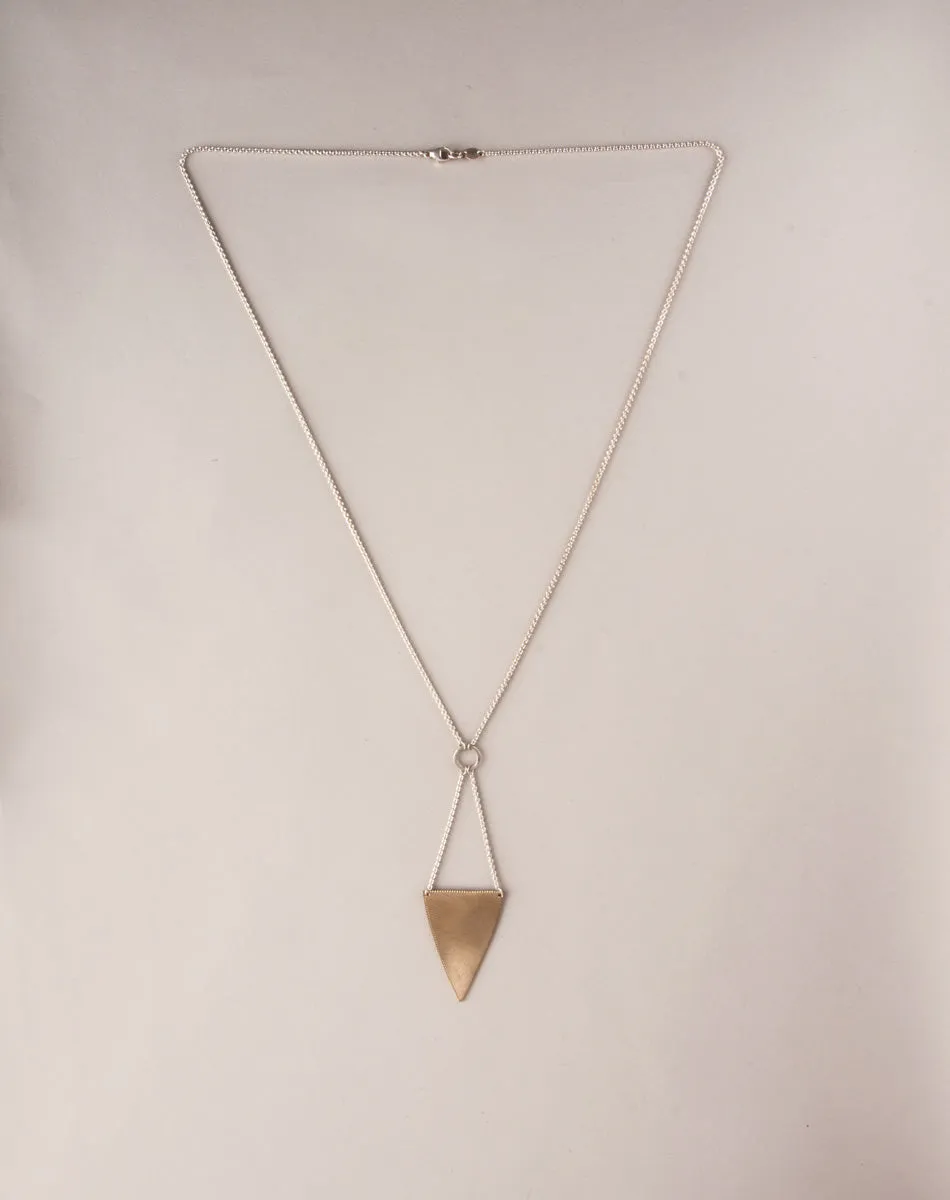 DROP CROSS SPIKE NECKLACE