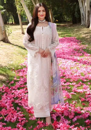 ECF-03 SNOW WHITE |  Elaf Premium festive Chikankari collection2023