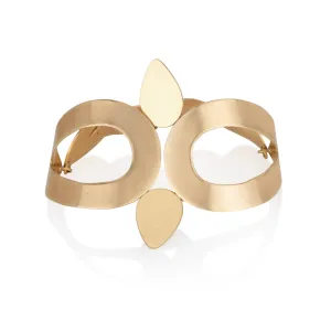 Eclectic  statement gold bracelet.
