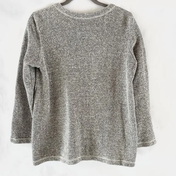 Eileen Fisher Organic Cotton Terry Zip Jacket in Ash Gray S