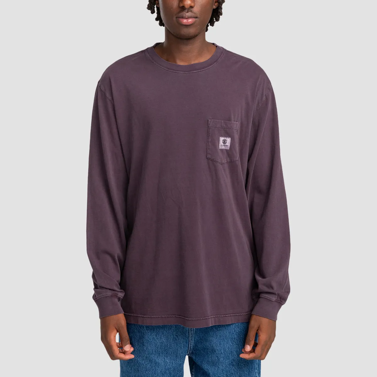 Element Basic Pocket Longsleeve T-Shirt Plum Perfect