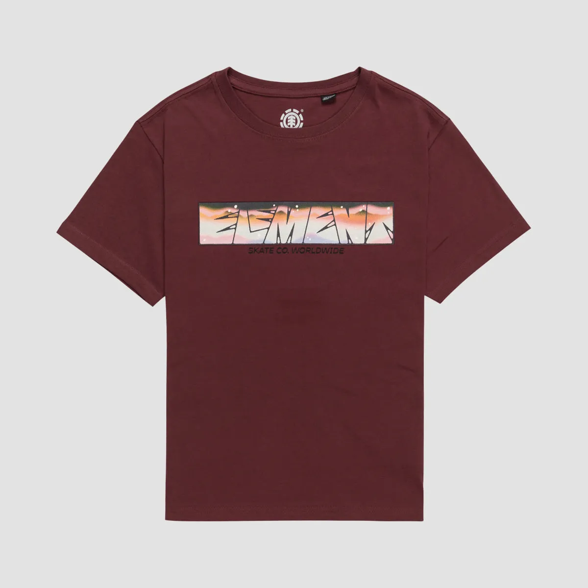 Element Trains T-Shirt Tawny Port - Kids