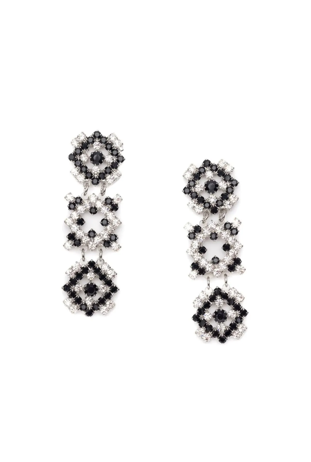Elizabeth Cole - Stacey Earrings - Checkerboard