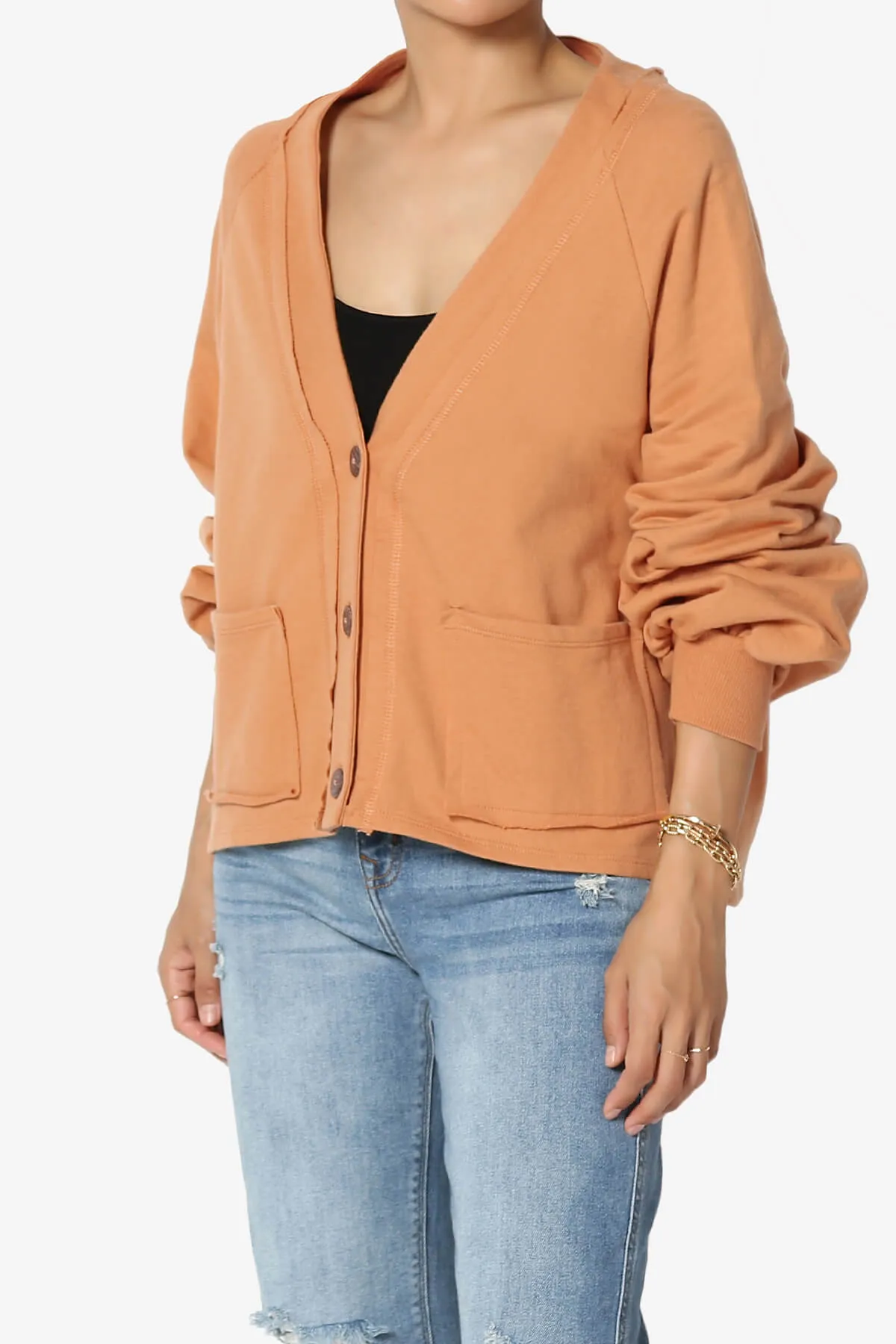 Embark Barrel Long Sleeve Terry Cardigan