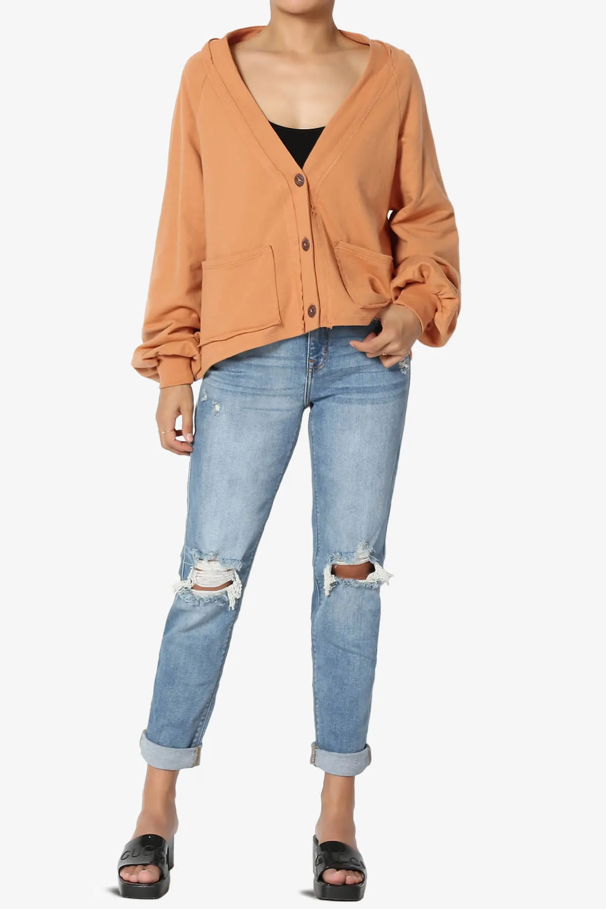 Embark Barrel Long Sleeve Terry Cardigan