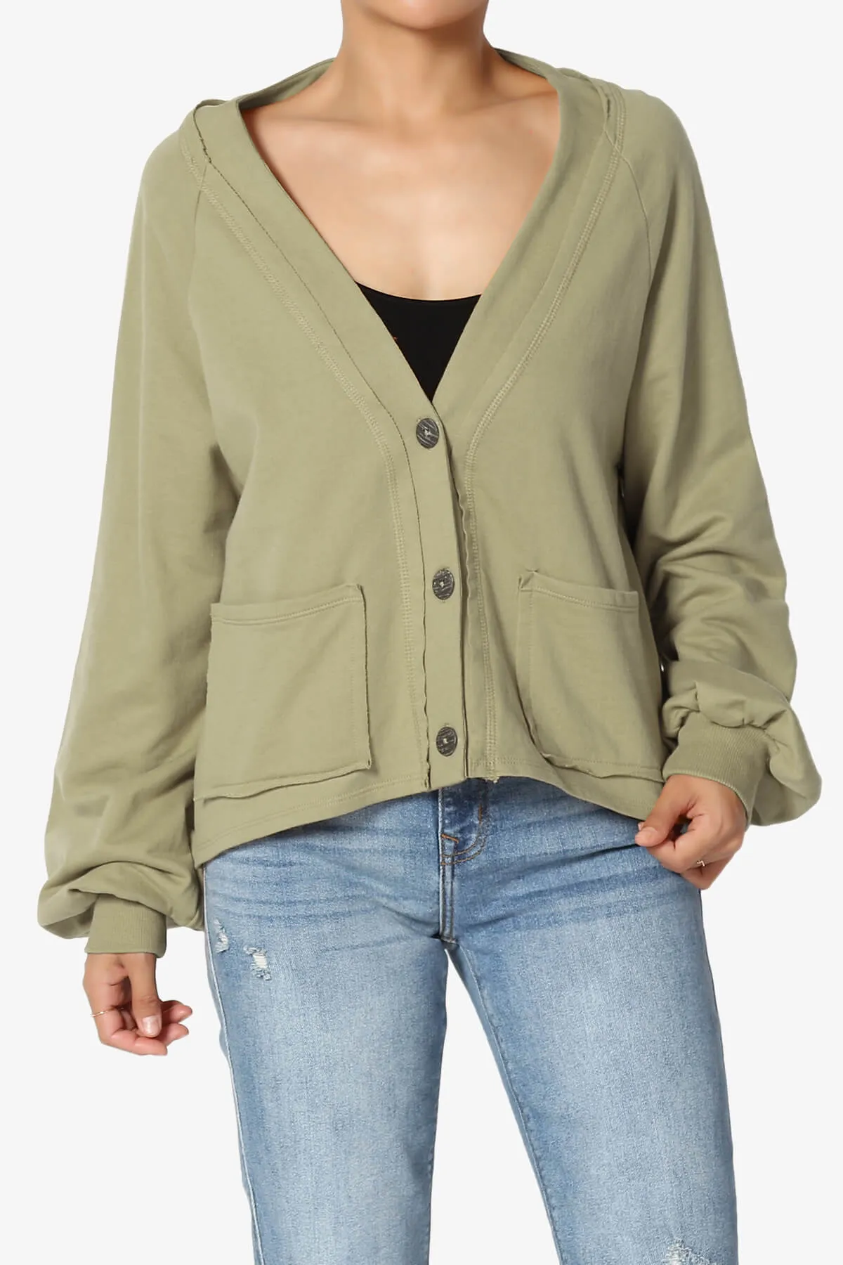 Embark Barrel Long Sleeve Terry Cardigan