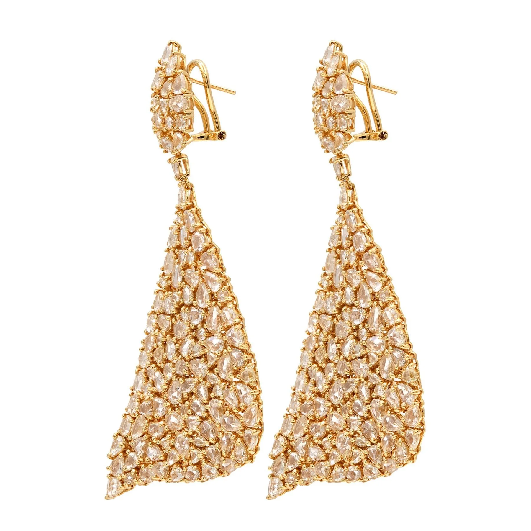 Enchanted Evening Vega Diamond Earrings in Yellow Gold