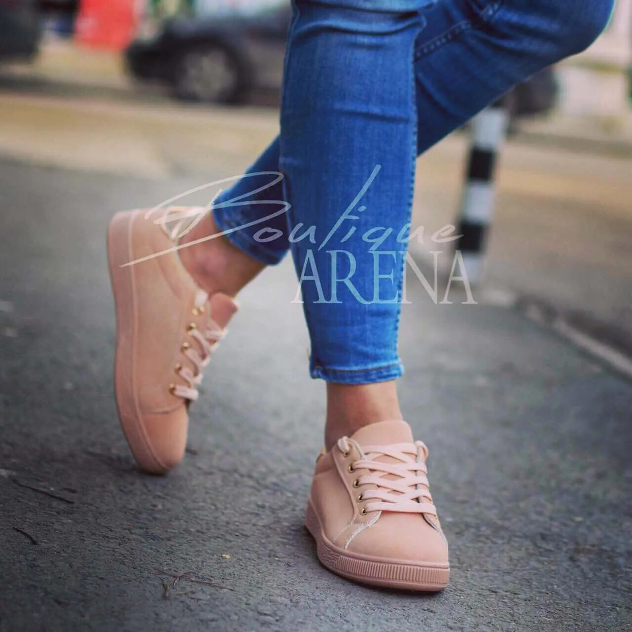 Тenisi casual dama Fuxi roz