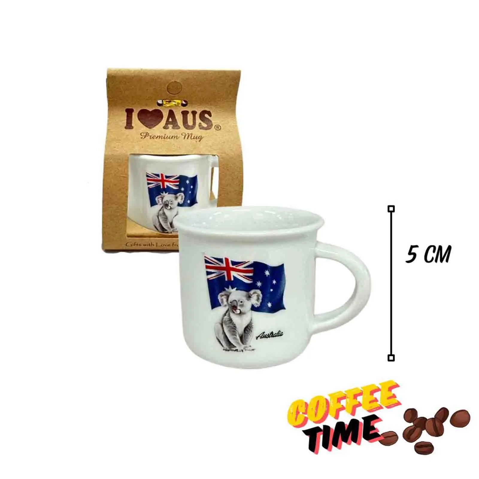 Espresso Mug Koala & Flag