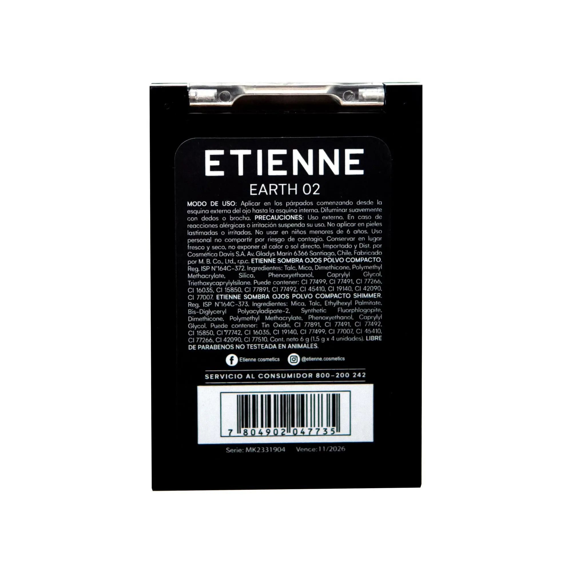 Etienne Sombras Prof En Polvo Compacto X4 Earth