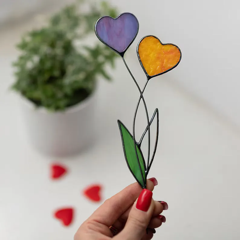 Eye-Catching Heart Garden Stakes