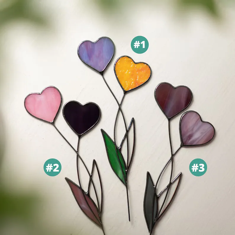 Eye-Catching Heart Garden Stakes