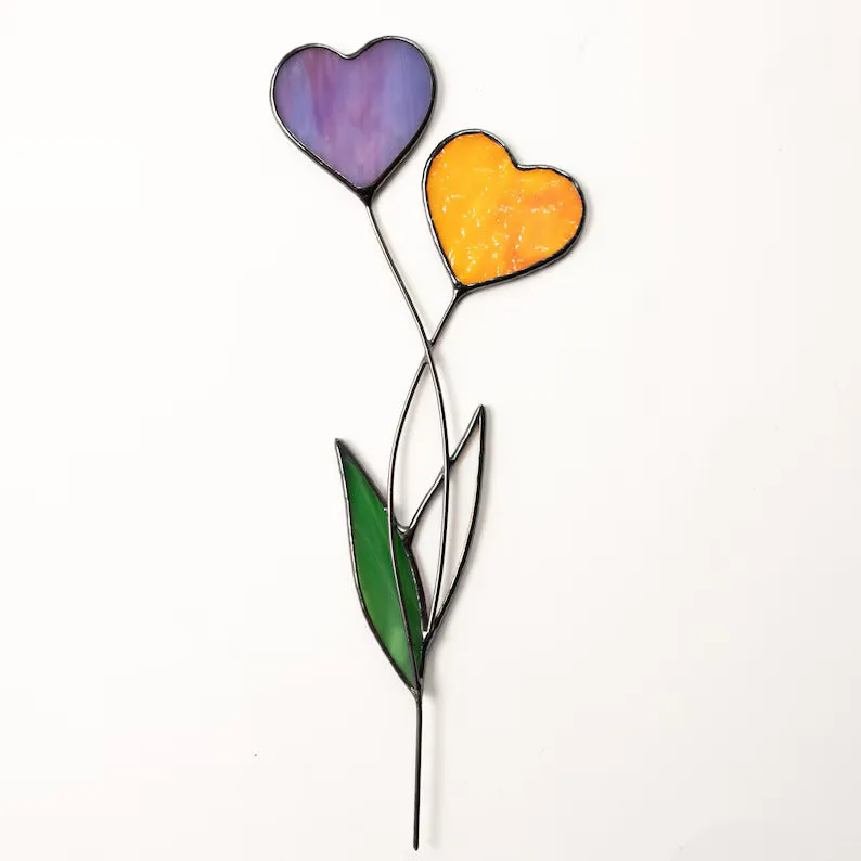 Eye-Catching Heart Garden Stakes
