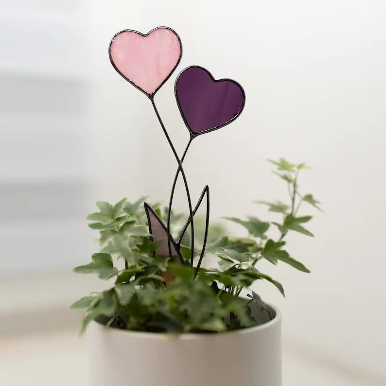 Eye-Catching Heart Garden Stakes