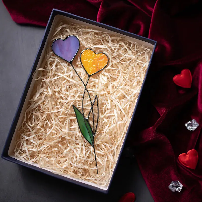 Eye-Catching Heart Garden Stakes