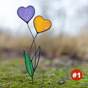 Eye-Catching Heart Garden Stakes
