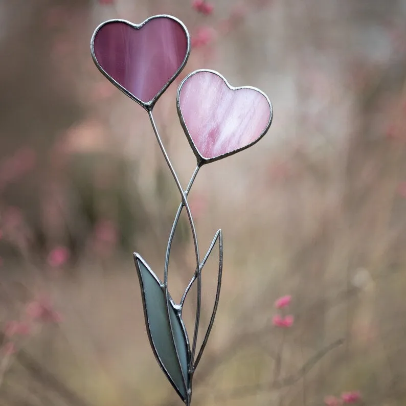 Eye-Catching Heart Garden Stakes