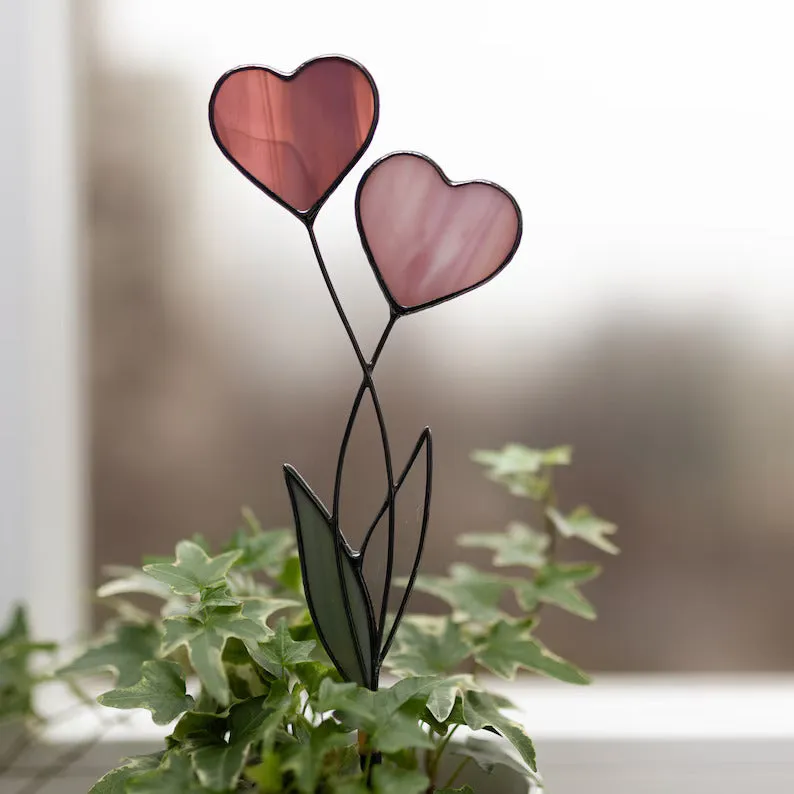 Eye-Catching Heart Garden Stakes