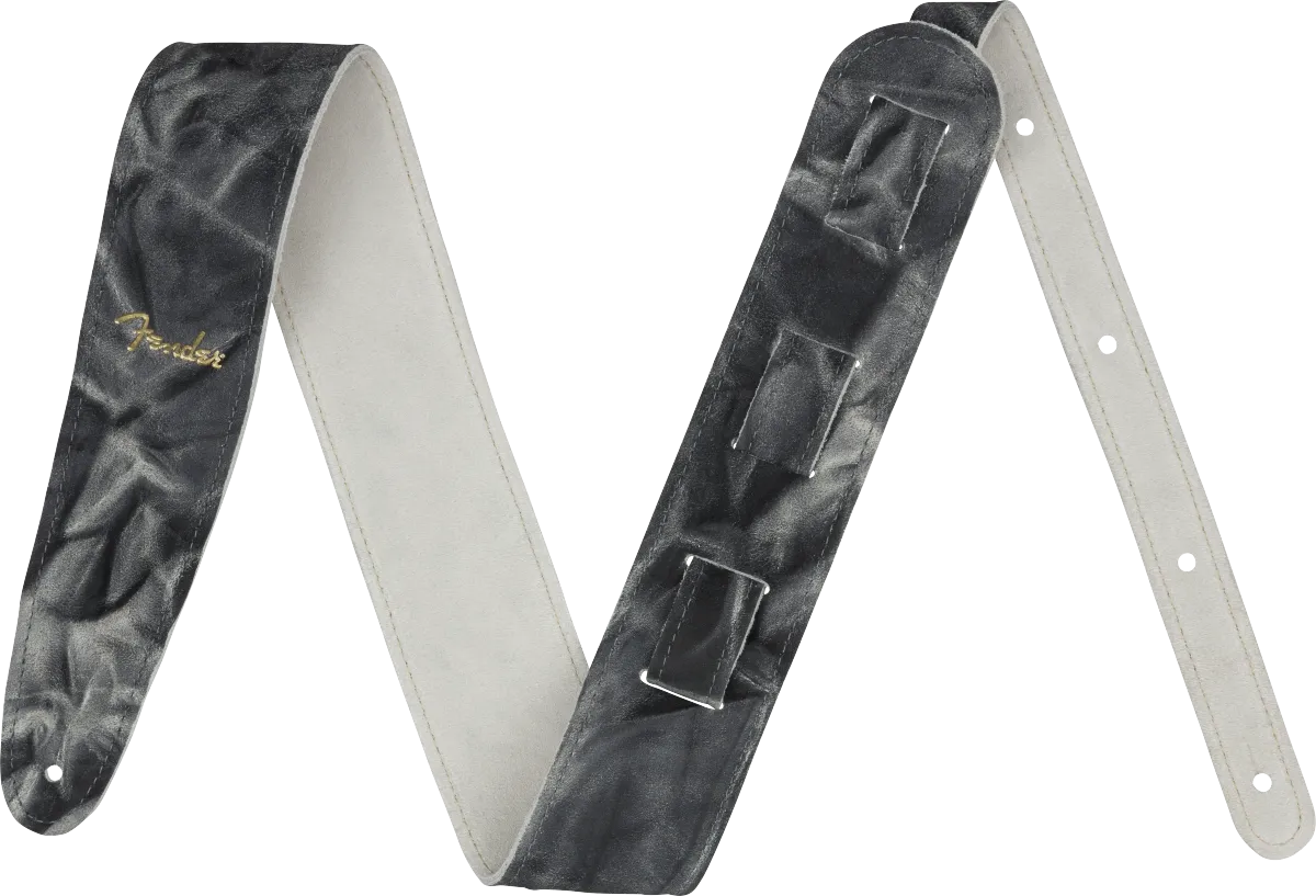 Fender Tie Dye Leather Strap 2"