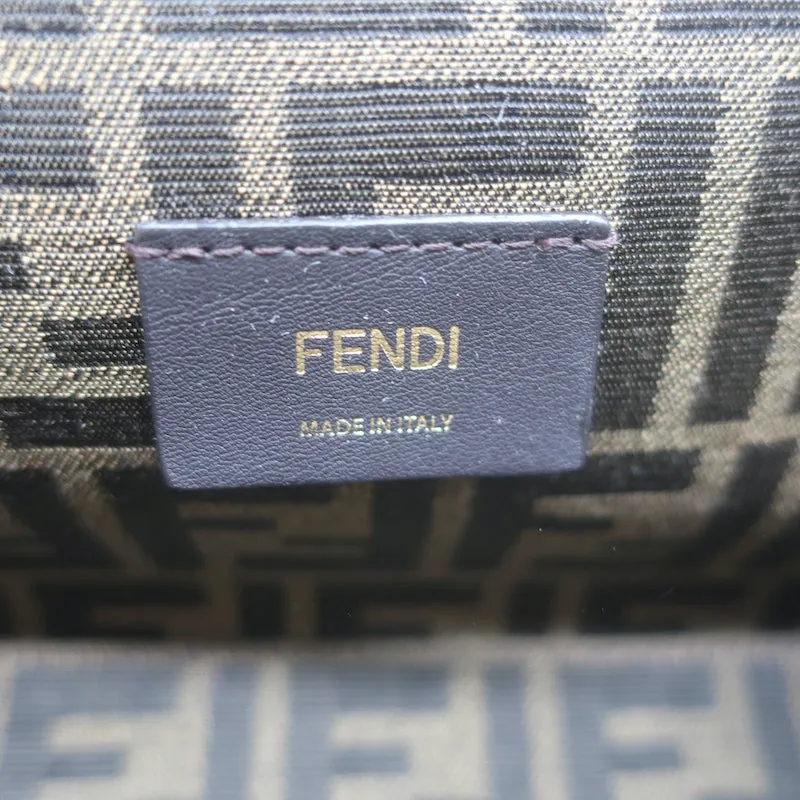 Fendi First Small Crossbody Bag Black Leather Clutch
