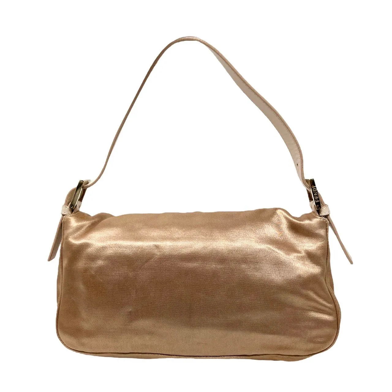 Fendi Gold Rhinestone Baguette