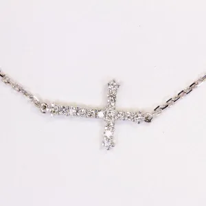 Fine Quality Diamond Cross Necklace