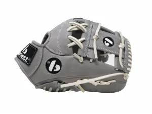 FL-117 high quality baseball and softball glove, leather, infield / fastpitch 11.7, light grey