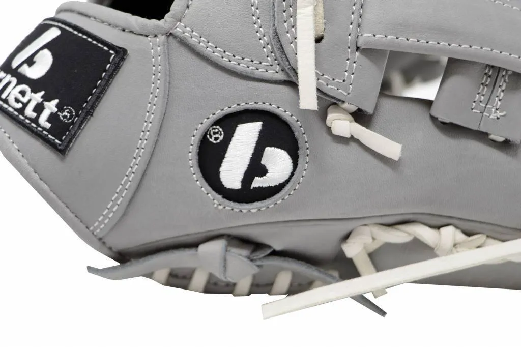 FL-117 high quality baseball and softball glove, leather, infield / fastpitch 11.7, light grey