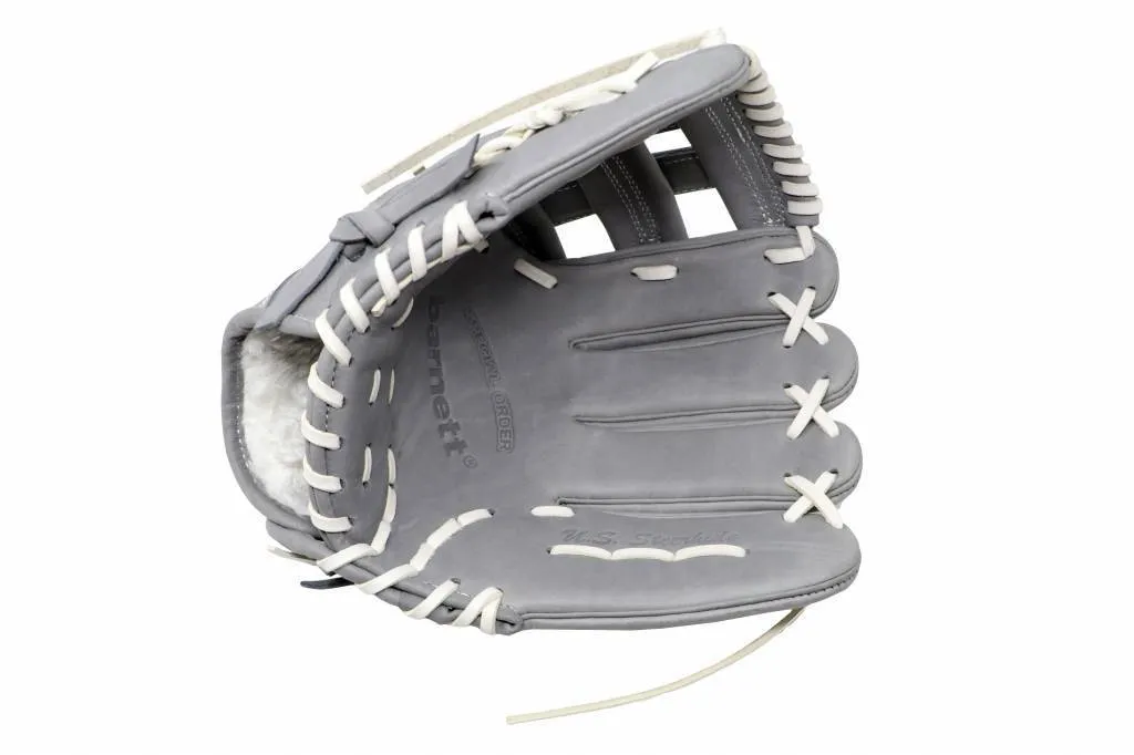 FL-117 high quality baseball and softball glove, leather, infield / fastpitch 11.7, light grey