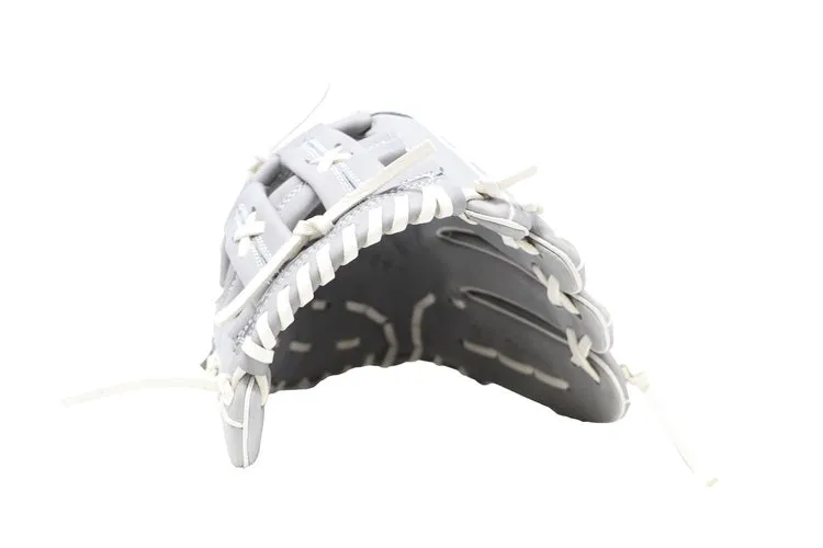 FL-130 professional baseball glove, full grain leather, outfield, softball, 13'', Light grey
