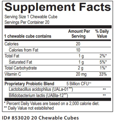 Flora Bites Chewable Probiotics
