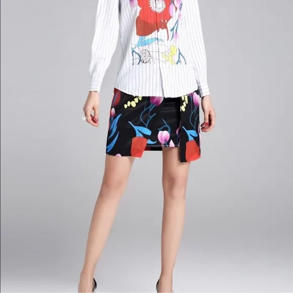 Floral top and skirt