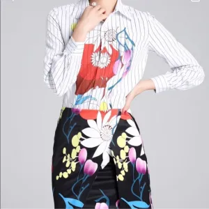 Floral top and skirt