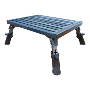 Folding Heavy Duty Adjustable Caravan Step with 300Kg Weight Rating