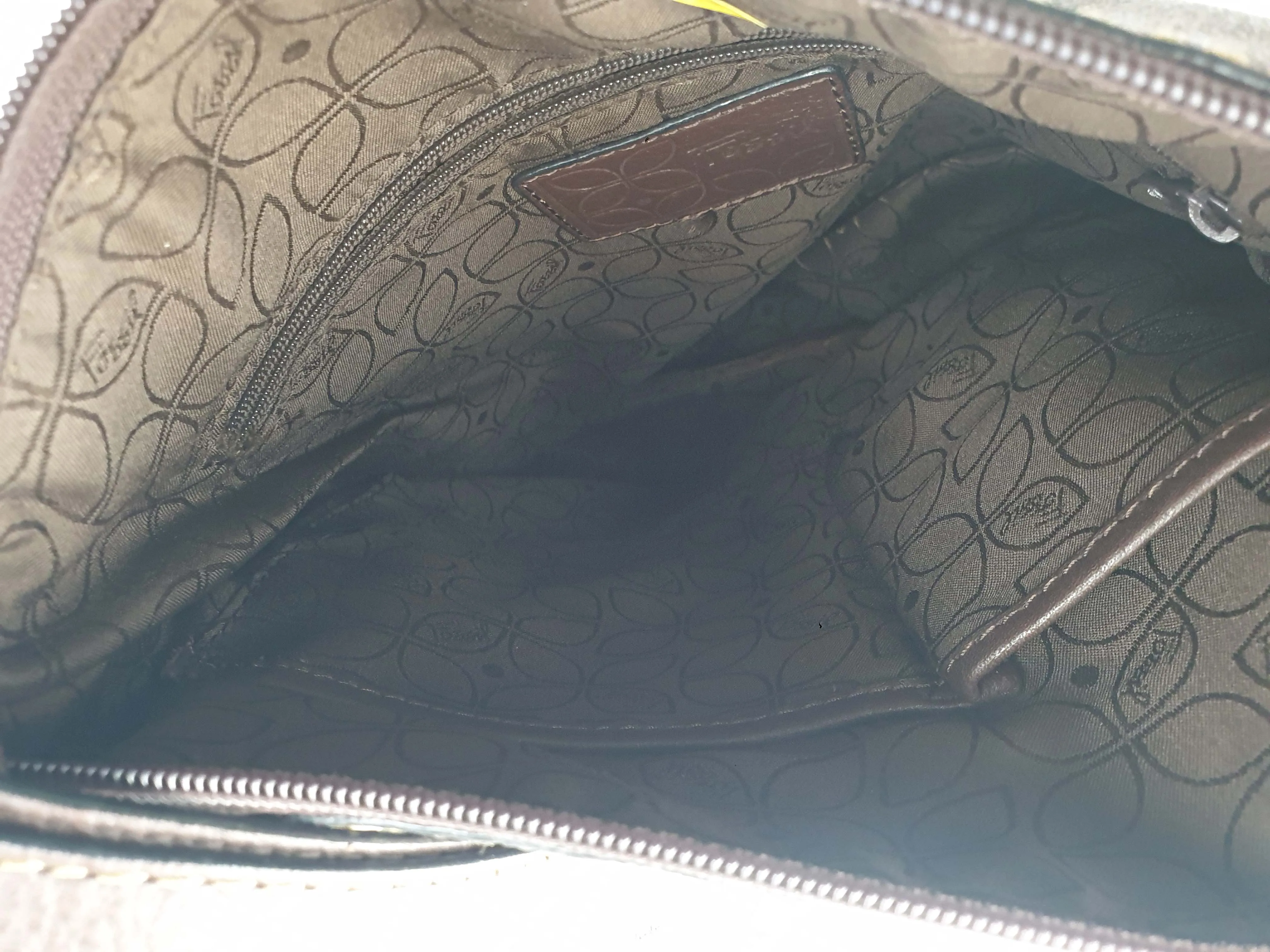 Fossil soft brown leather bag
