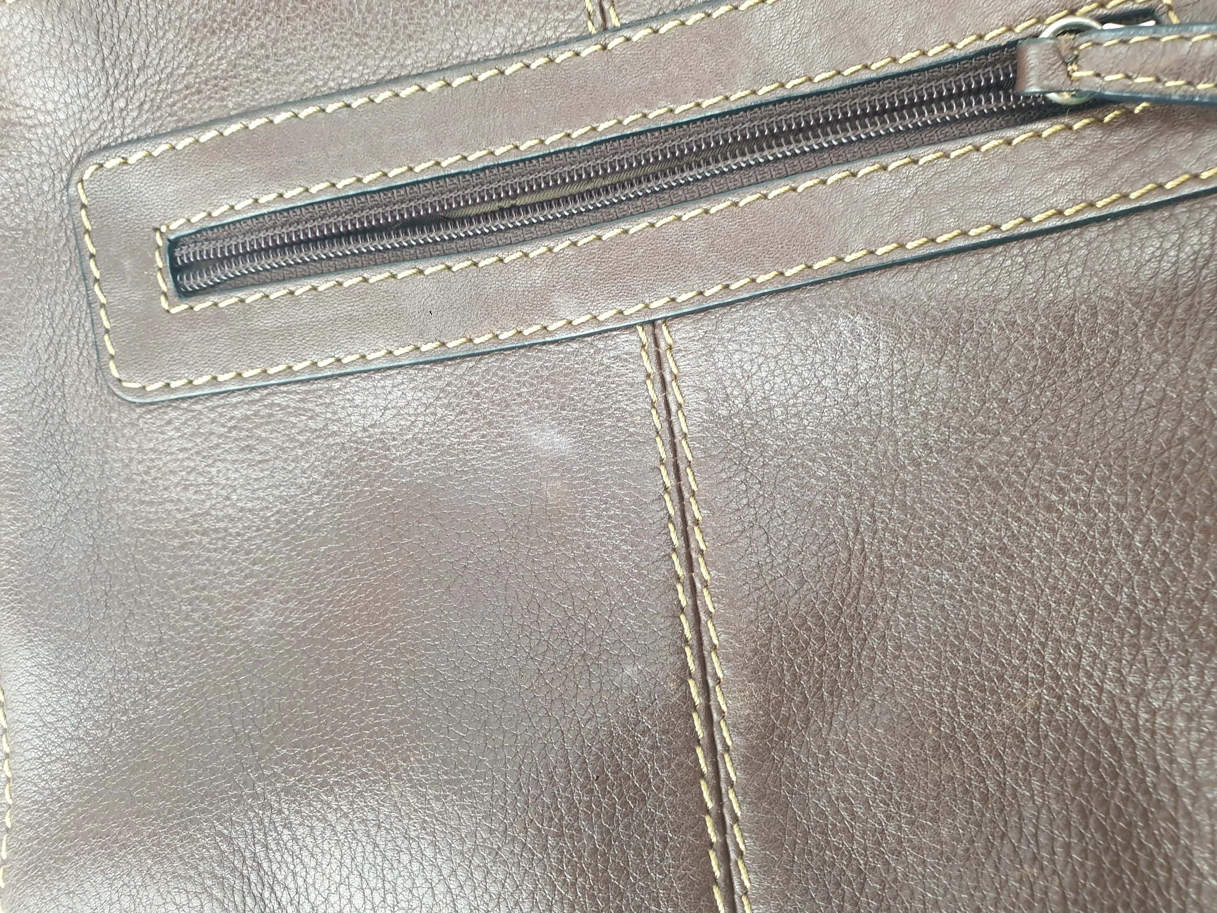 Fossil soft brown leather bag